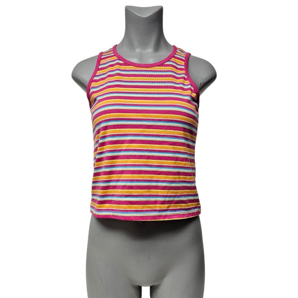 Girl Connection stripe sleeveless top . Youth XL (14 / 16)